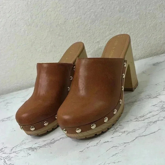 Sun + Stone - Tanyaa Microsuede Slip-On Mules Size 6 M - Picture 2 of 15